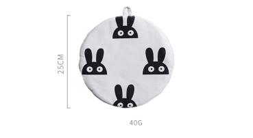 360Home Stoff Topflappen runde Wärmedämmung Matte Untersetzer